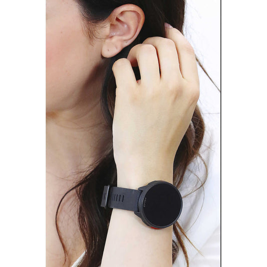 Polar Pacer - GPS running watch - very fast processor - ultralight - bright display - tactile buttons - personalized - heart rate monitor - music control, Night Black, S-L