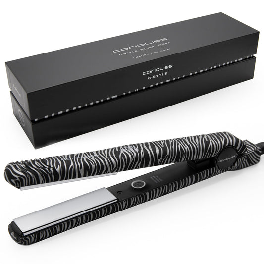 Corioliss C-Style flat iron is designed for women with fine hair. It features titanium plates and professional temperature control for optimal results.