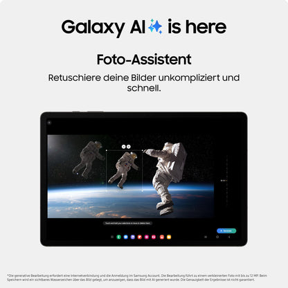 Samsung Galaxy Tab S9 AI-Android tablet, Wi-Fi, 128GB/8GB RAM, MicroSD card slot, includes S Pen, unlocked without contract, Graphite color, includes 36 months manufacturer warranty [Exclusive on Amazon].