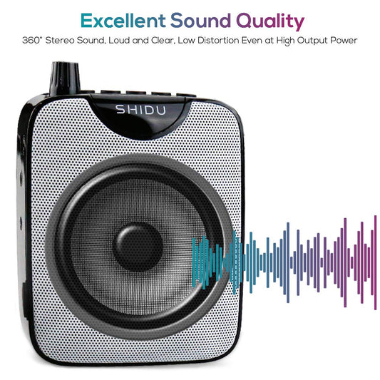 Voice Amplifier Portable Voice Amplifier Speaker with Microphone Headset Mini Amplifier Voice Enhancer Wireless Rechargeable PA System for Tour Guides, Teachers, Trainers, Yoga, Outdoor, Lectures