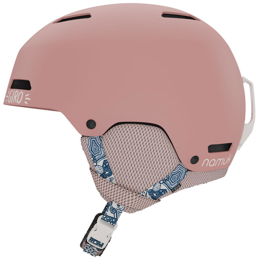 Giro Junior Crue Model 2023 Pink - Comfortable durable kids ski and snowboard helmet, Size S - Color Namuk Dark Rose
