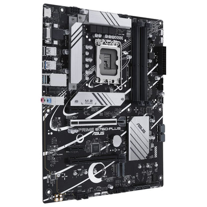 ASUS PRIME B760-PLUS Gaming Motherboard Socket Intel LGA 1700 (Intel B760, ATX, DDR5 memory, PCIe 5.0, 3x PCIe 4.0 M.2, Thunderbolt 4, Aura Sync)