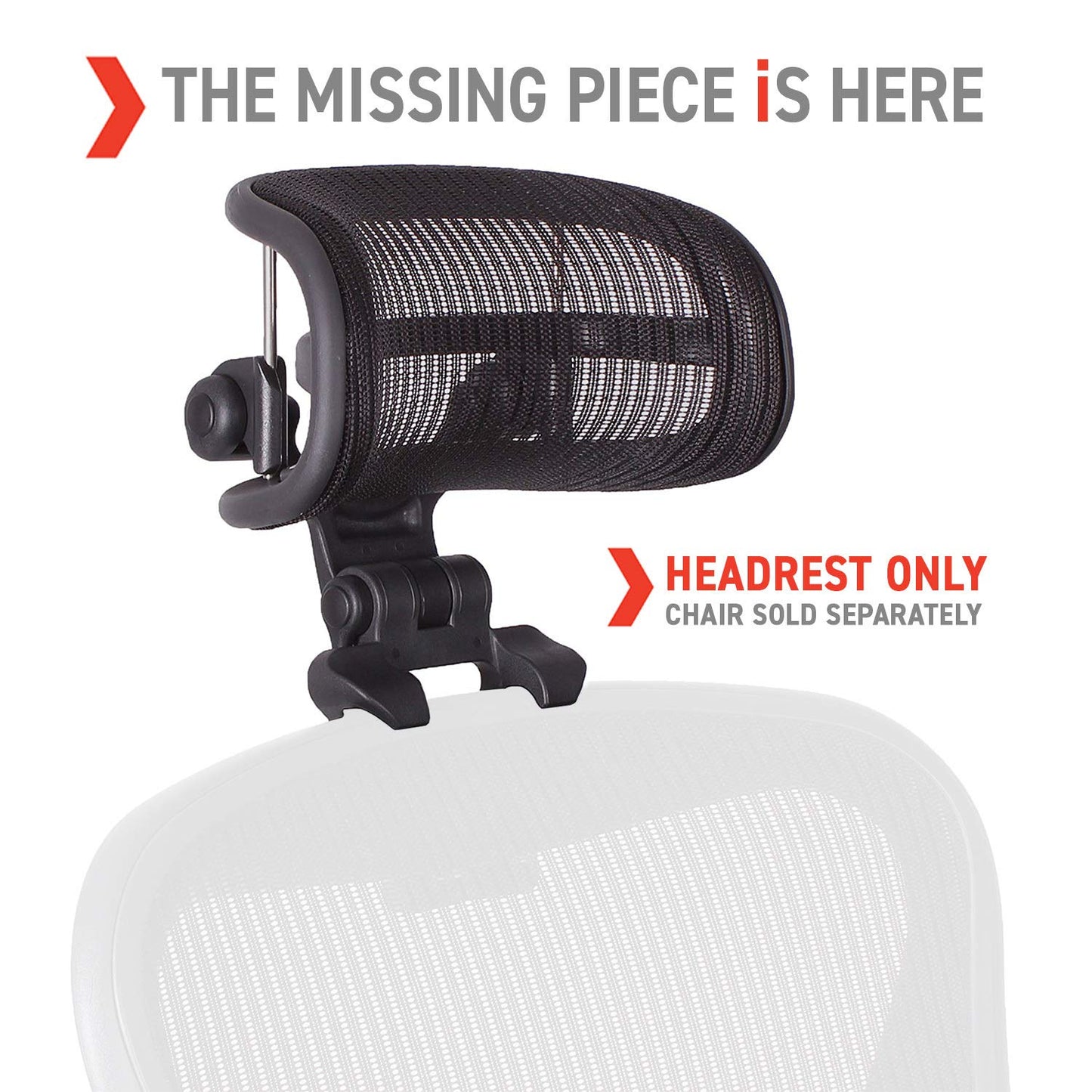 The original headrest for the Herman Miller Aeron chair H3 Carbon | Colors and mesh match classic Aeron chair 2016 and earlier models.