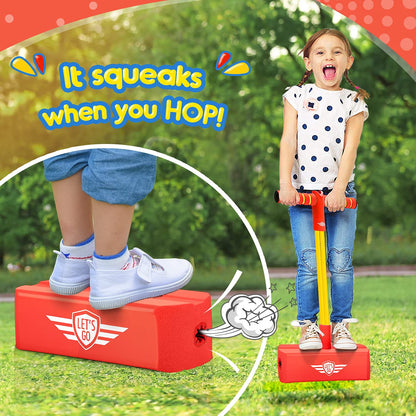 Toyzey outdoor toys for ages 3-12, including hopscotch, stilt sticks, and garden toys for girls aged 3-8. Great gifts for children aged 6-12.