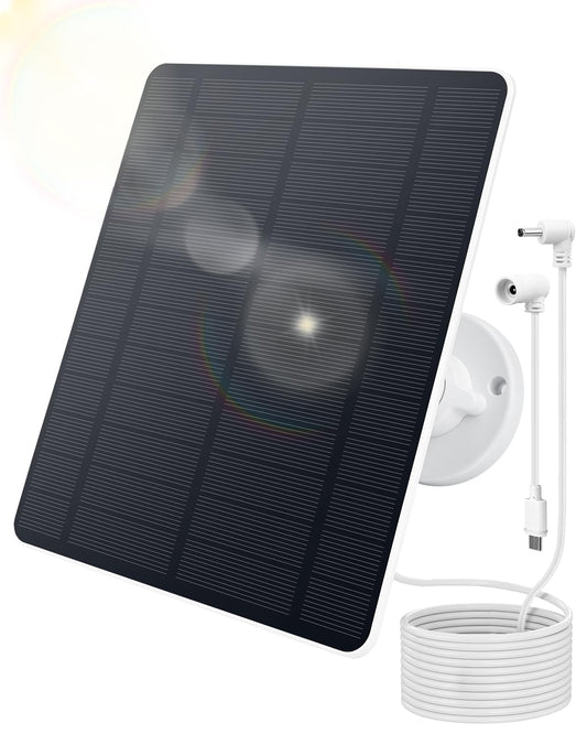 5W Solar Panel for Ring Camera - High performance solar module, IP65 waterproof & durable, solar panel for Ring Stick Up Cam/Pro Battery, Spotlight Cam/Pro/Plus Battery, 360° adjustable bracket (2)