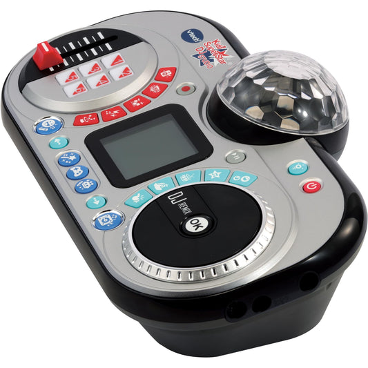 VTech Kidi Super Star DJ Studio Black - 10-in-1 karaoke toy with microphone, detachable DJ mixer, and various effects to edit music - For kids ages 6-12.