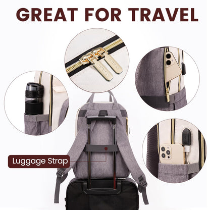 LOVEVOOK backpack for women, laptop backpack, 17 inch school backpack for girls, waterproof travel backpack for teenagers, anti-theft school bag for boys. Perfect for school, work, and travel. Lightweight and durable.