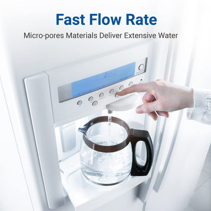 AQUACREST 644845 refrigerator water filter compatible with Bosch Ultra Clarity 644845, fits Siemens Bosch Neff 740560 9000077104.