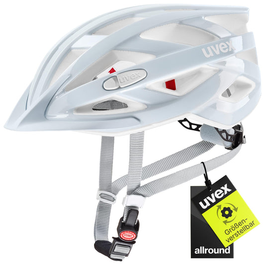 uvex i-vo 3D - Lightweight all-round helmet for men and women - customized size adjustment - expandable with LED light - Cloud - 52-57 cm