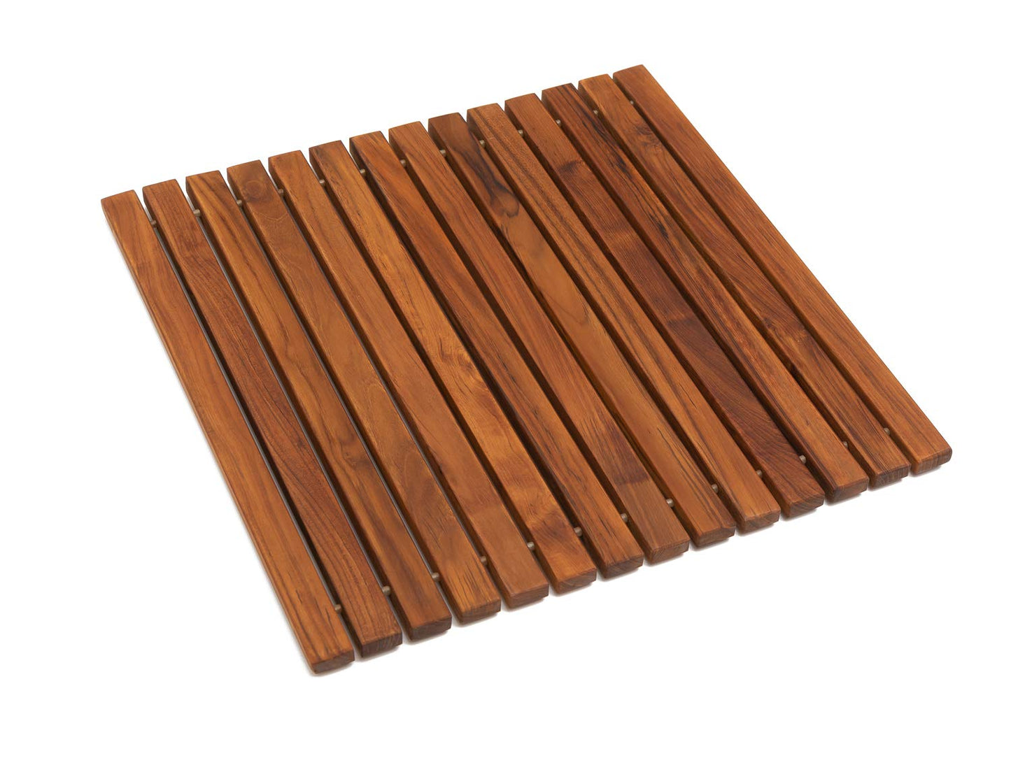 asinox TEK4H880 teak wood shower mat, rolling, 60 X 60 cm