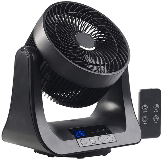 Sichler Household Appliances 3D Fan: Digital 3D Robot Room Fan and Air Circulator, 45 Watts, Ø 21 cm (standing fan, 3D turbo fan, air conditioner)