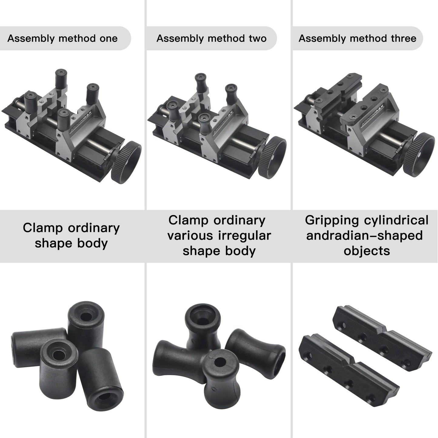 ARROWMAX dual-sided mini vise - enhances precision and stability during crafting.