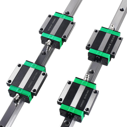 CNCMANS Linear Guide 2 Pieces HGR20-1000mm Linear Rail Guide with 4 Pieces HGW20CC Slide Block for Automated Machines (HGR20 1000mm)