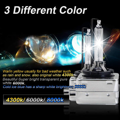 WinPower D3S 35W Bi Xenon Bulb 42V Car Light Discharge Lamp HID Kit 4300K Yellow Light Extreme Vision (2 Bulbs)