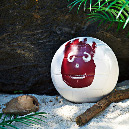 Wilson volleyball, suitable for outdoor and recreational players, famously featured in the movie "Cast Away" as "Mr. Wilson", available in white/red color.
