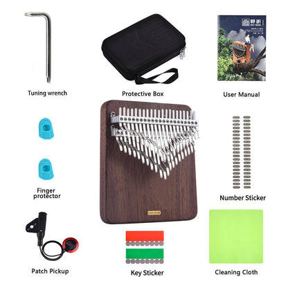 LingTing Kalimba LT-K42W 42 Key Kalimba Mbira Thumb Piano, Gift for Kids and Adults, Beginners(Moon Whisperer)