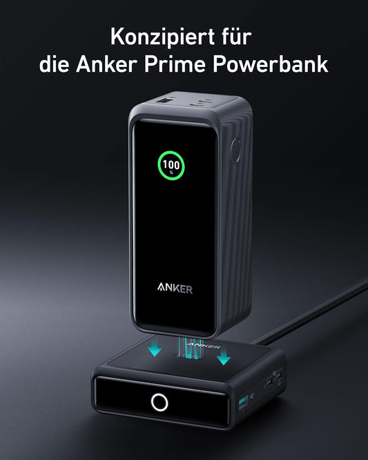 Anchor charging station for Anchor Prime Powerbank, 100W fast charging with 4 ports, for MacBook Pro/Air series, iPhone 14/13 series, Galaxy, AirPods, and more (Powerbank sold separately)