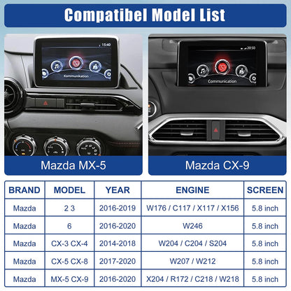 Mazda Wireless Carplay Retrofit Kit, TK78-66-9U0C OEM USB Hub for MZD Connect System, compatible with Mazda 2/3/6/CX3/CX5/CX9/MX5 2014-2020 (Supports Wireless Carplay, NO Android Auto)