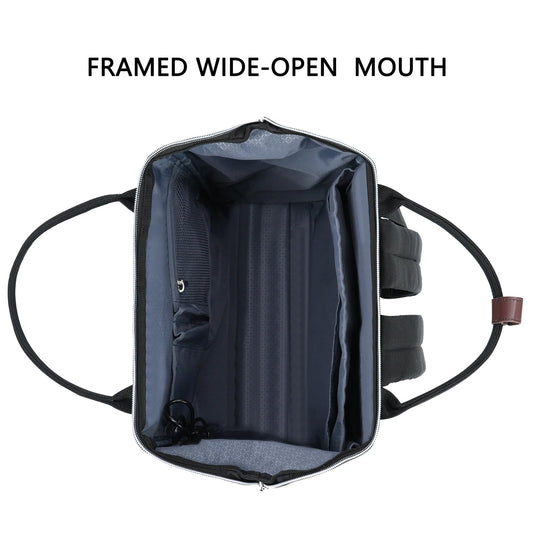 KROSER backpack for women, school laptop backpack 15.6 inch daypack waterproof for university/travel/business/work women/men, black.