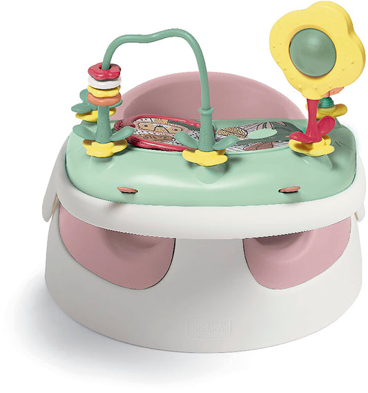 Mamas & Papas Baby Snug seat and activity tray with adjustable features, support function, sturdy and easy to clean, pastel (pink)