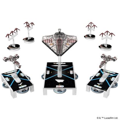 Fantasy Flight Games, Star Wars Armada: Galactic Republic Fleet Expansion Pack for 2 players, ages 14+, with 120 minutes playing time.