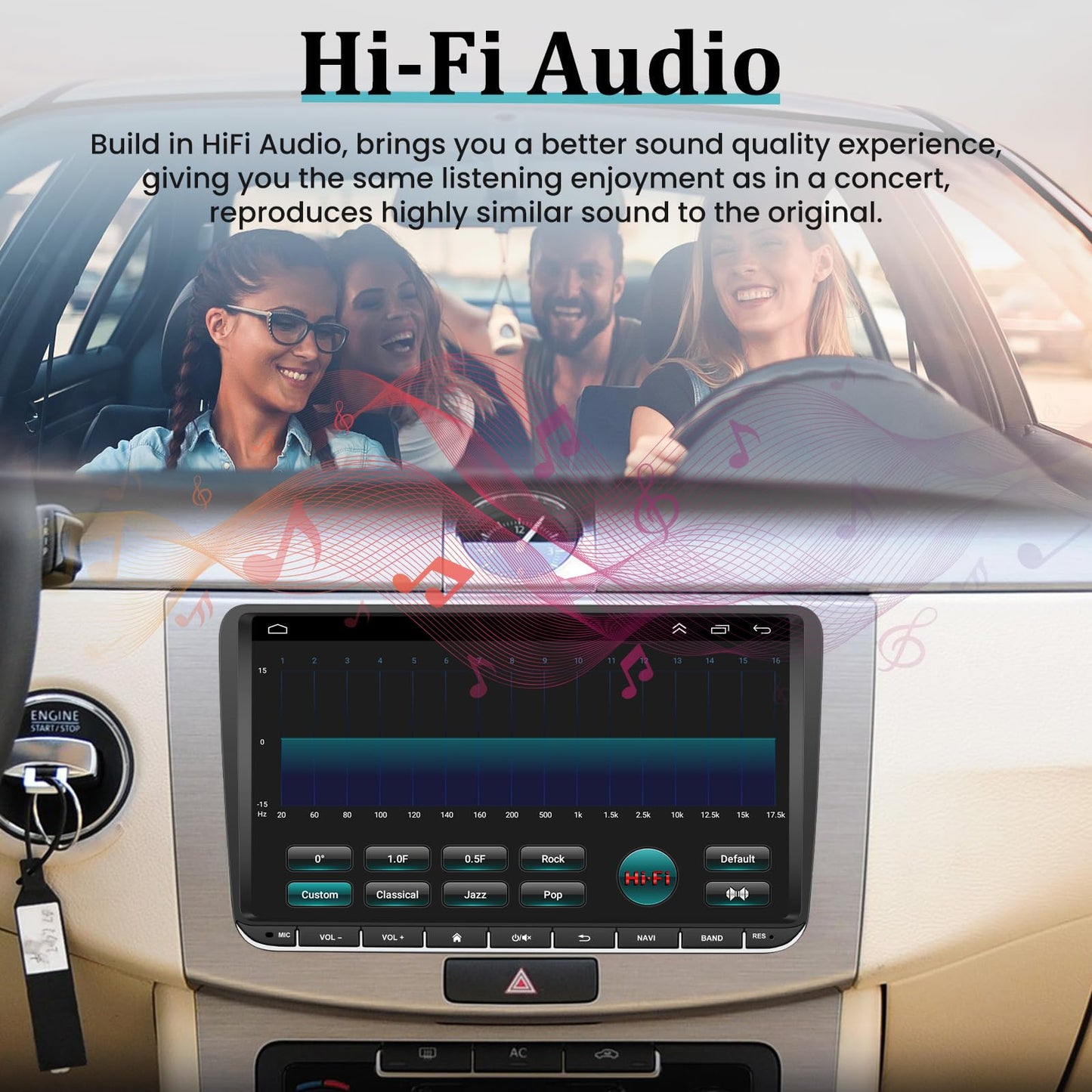 NHOPEEW Android car radio for VW Golf 5 6 MK5 MK6 Caddy Beetle Jetta Passat Polo Tiguan Touran RCD 330 360 / Seat/Skoda, Apple Carplay and Android Auto 9-inch 2+64G + AHD rear view camera