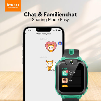 imoo Z1 Smartwatch for Kids Watch Phone, 4G Kids Smartwatch Phone with long-lasting video and phone call, GPS watch with real-time tracking and IPX8 waterproofing (Green)