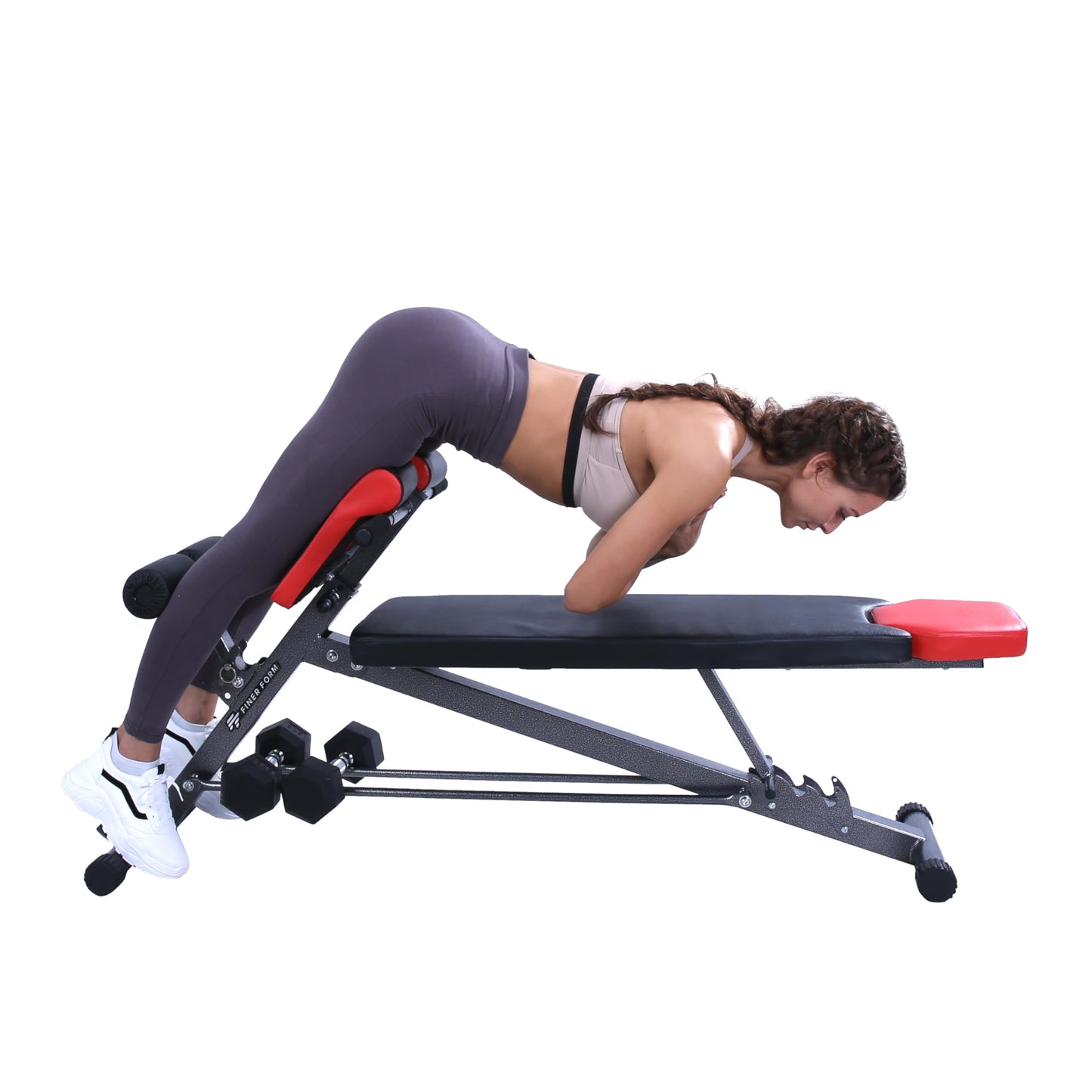 FF Finer Form Multifunctional Weight Bench for full-body workout - Hyperextension, Roman Chair, adjustable ab bench, Incline bench, Flat bench