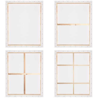 Canvas painting set of 2 stretched canvases for acrylic paints, 80x140 cm each. Made of FSC® certified cotton, ready for your creative ideas.