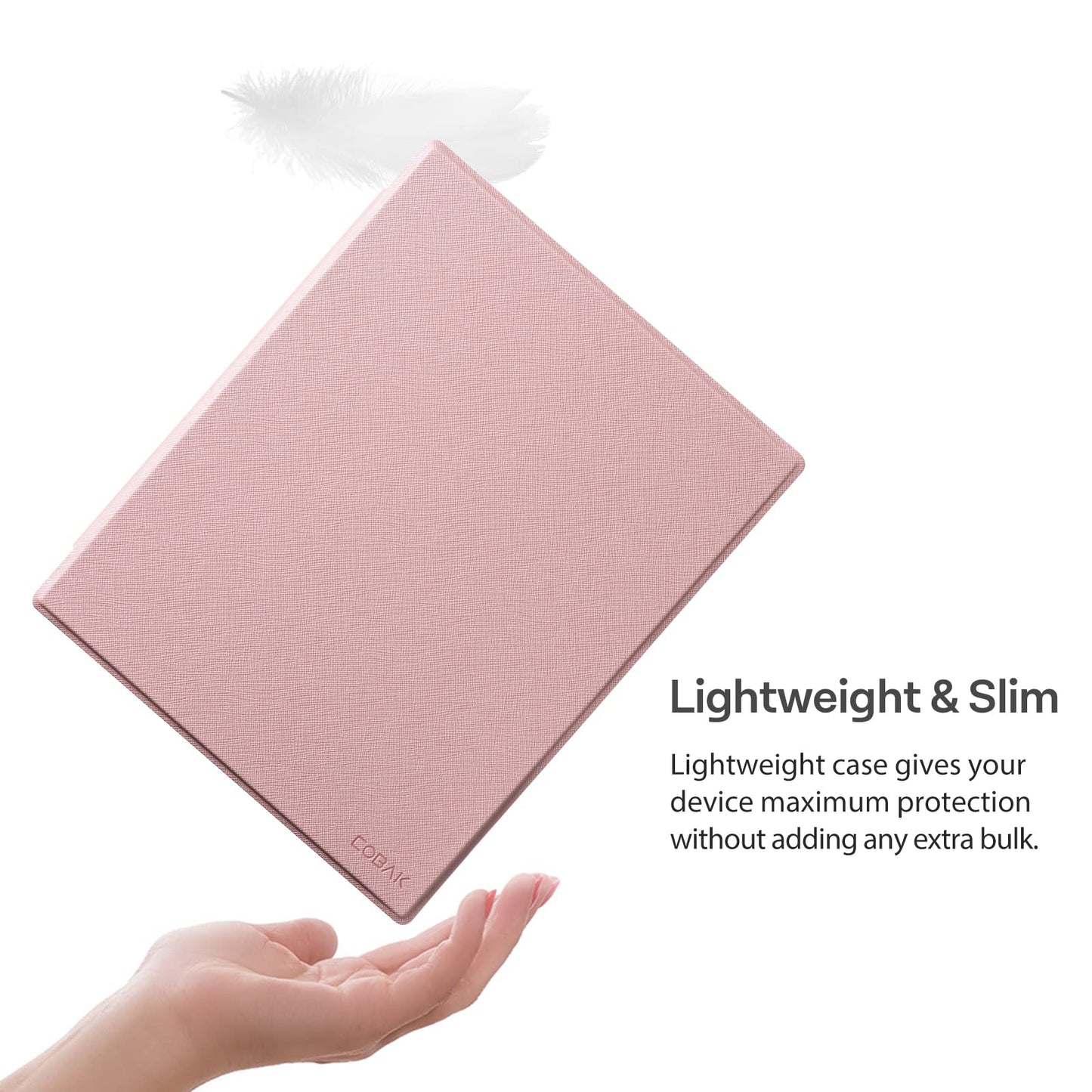 CoBak case for Remarkable 2 - Lightweight and durable book spine case with protective folio cover and integrated pen holder - for Remarkable 2 Paper Tablet 2020 10.3 inch Released (Rose Gold)
