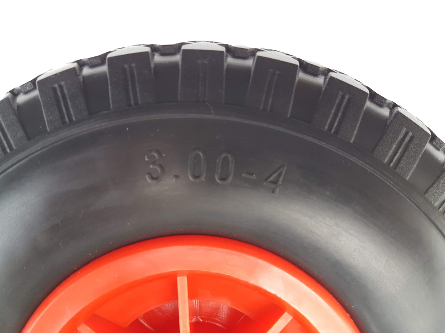 Frosal PU wheel hand truck 260 mm 3.00-4 | 20 mm axle | ball bearing | hand truck wheel solid rubber | spare wheel for trolley puncture-proof | tire (1)