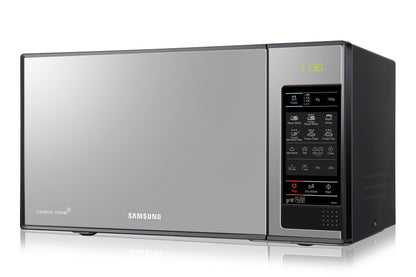 Samsung GE83X combination microwave 800W with grill and turntable - black with glass front.