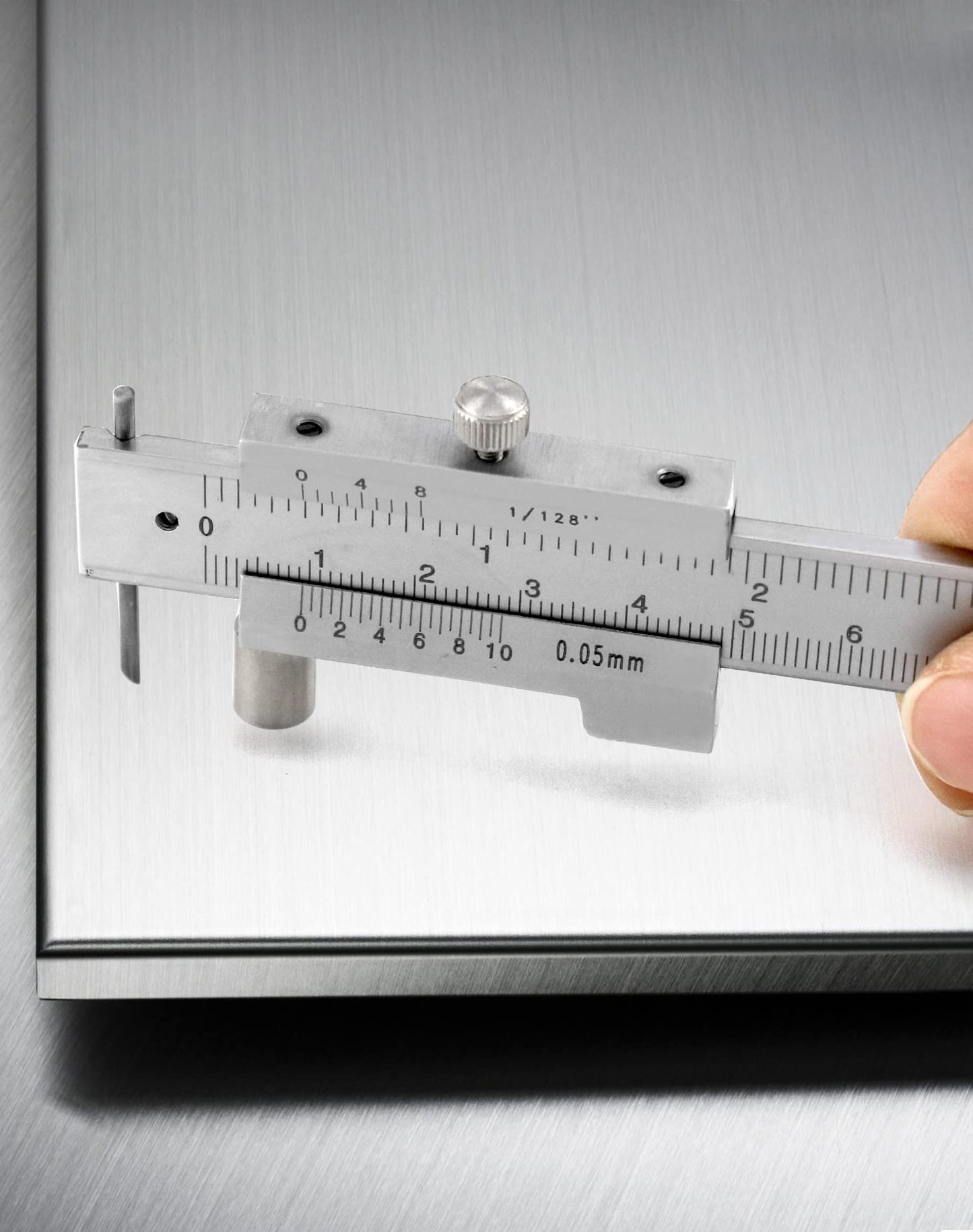 QWORK® Vernier Caliper, 0-20 cm, Stainless Steel Marking Tools