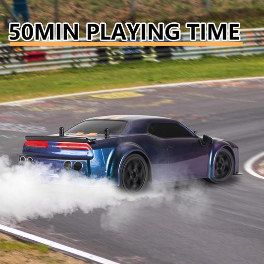 iBlivers Remote Controlled Drift Car, GT RC Drift Remote Control in scale with LED lights, 4WD toy car with drifting function for kids aged years old. Great gift for children.