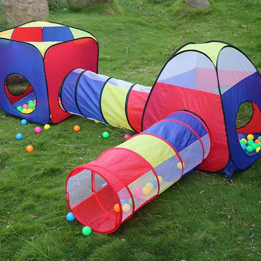 Reviver 4 in 1 play tent children's tent, baby play tent with tunnel, for home & garden | Bag | Tunnel | Play tent boy/girl