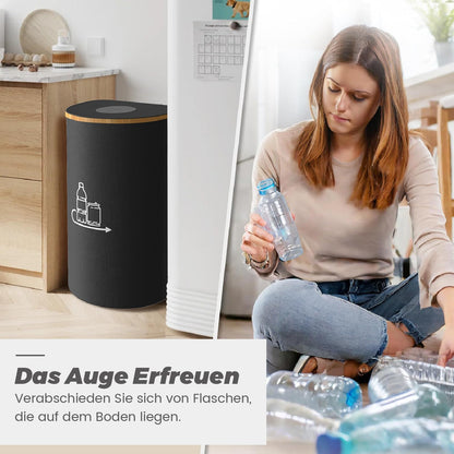 MidingChai 100L deposit bottle collection container with lid, large deposit bottle container, empty container for collecting returns and storing old glass, deposit collection container, gift wrap storage.