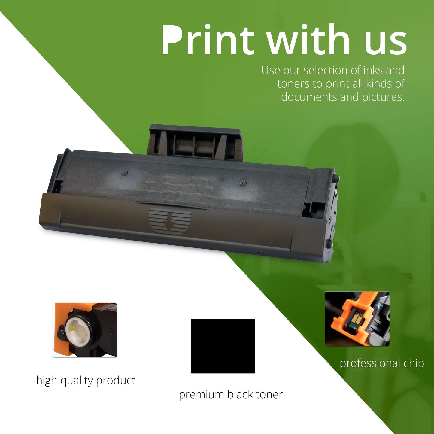 2 compatible toner cartridges for Samsung Xpress M2020 W, M2021 W, M2022 W, M2026 W, M2070 W FW F FH HW, M2071 W FH HW, M2078 W series | MLT-D111S/ELS