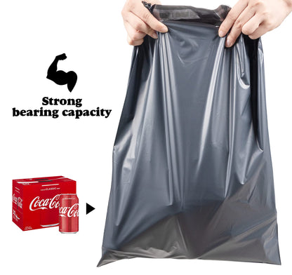 100 shipping bags plastic mailing envelopes with 4 sizes, self-adhesive and opaque, shipping bag merchandise bags plastic courier envelope shipping bags for clothing goods and textiles, Gray