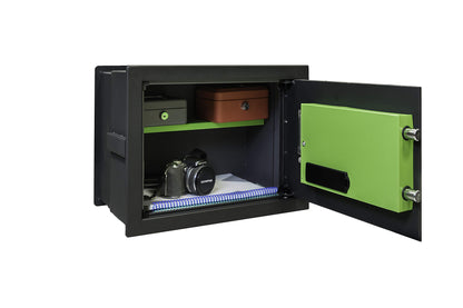 ARREGUI Supra 241150 Wall Safe with Combination Lock | Wall Mount Safe with Electronic Lock | Double Bolt Locking System | Adjustable Depth | Easy Installation | Hidden Safe | 12.6 x 16.5 x 5.9/9.8in.