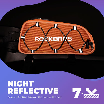 ROCKBROS bike bag for MTB road bike E-Bike 1L Reflective Orange
