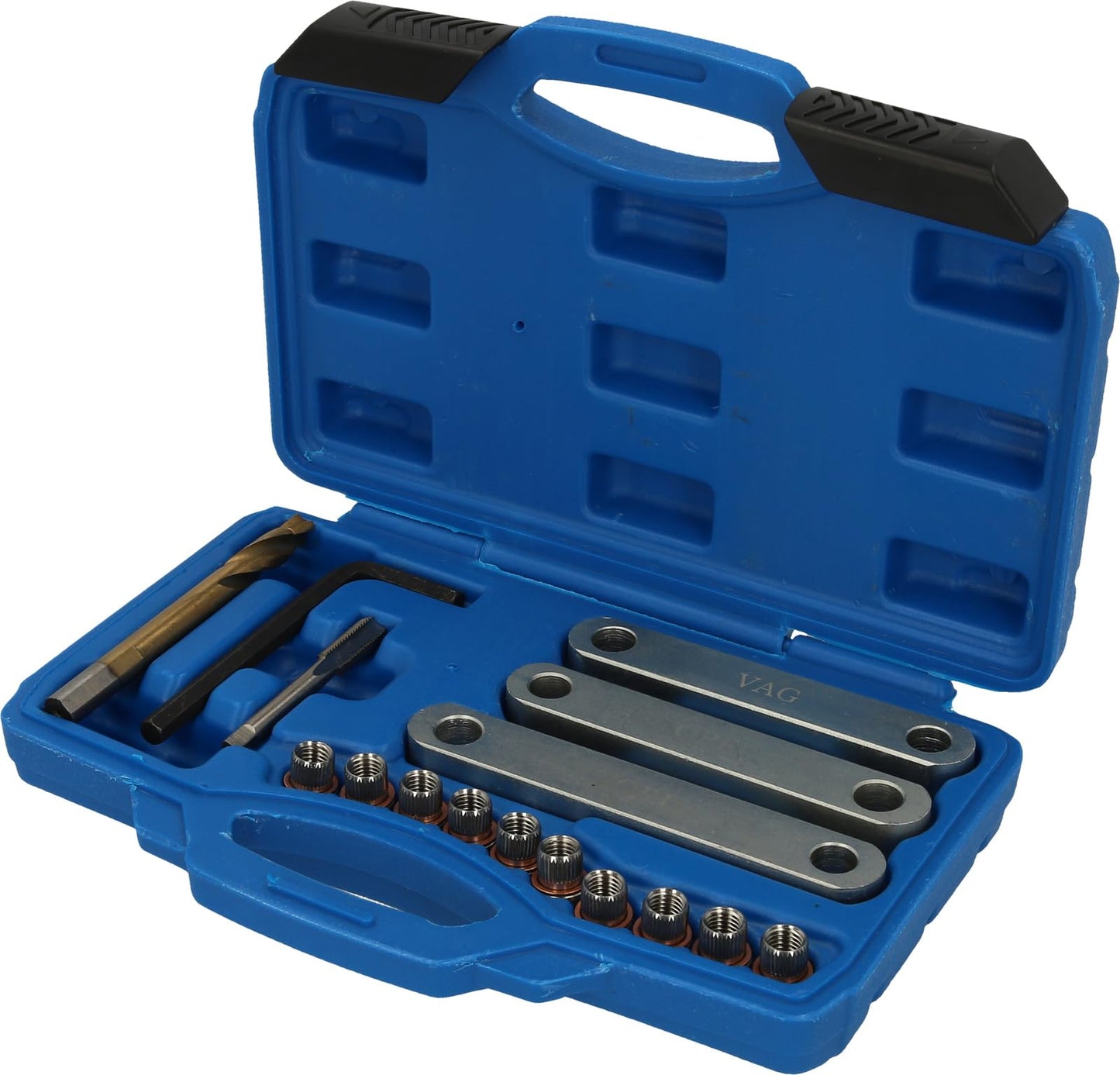 BRILLIANT TOOLS BT701100 16-piece brake thread repair kit, M9 x 1.25, [Powered by KS TOOLS]