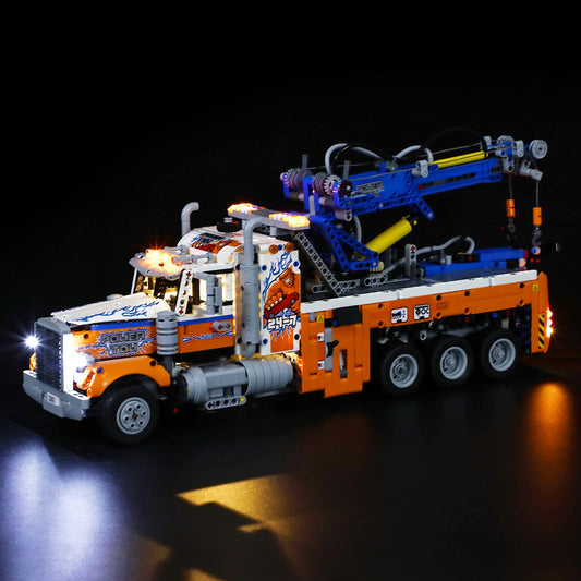 BRIKSMAX LED lighting kit for Lego Technic Heavy-Duty Tow Truck - Compatible with Lego 42128 bricks model - Without Lego Set