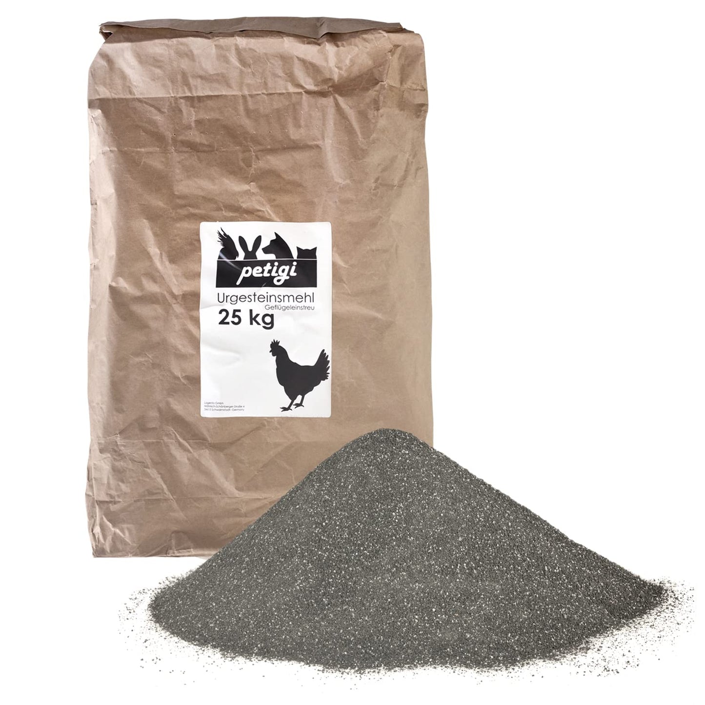 Petigi natural stone flour, poultry bedding dust sand bath, stone flour for chickens and quails, bath sand powder for chicken coop and chicken run.