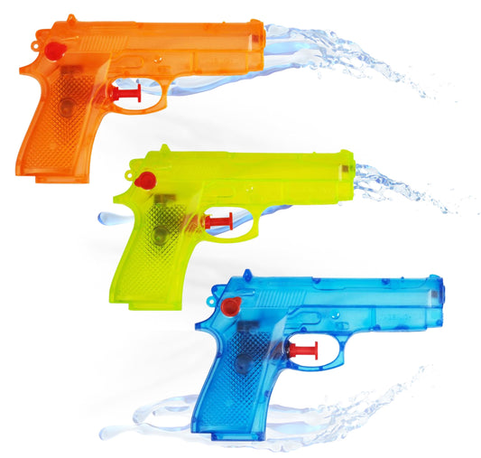30x Water Gun 15 cm Set - Water Squirt Gun Small Mini Water for Kids as Party Favor, Kids Birthday, Giveaway (30x Pieces - 15 cm)