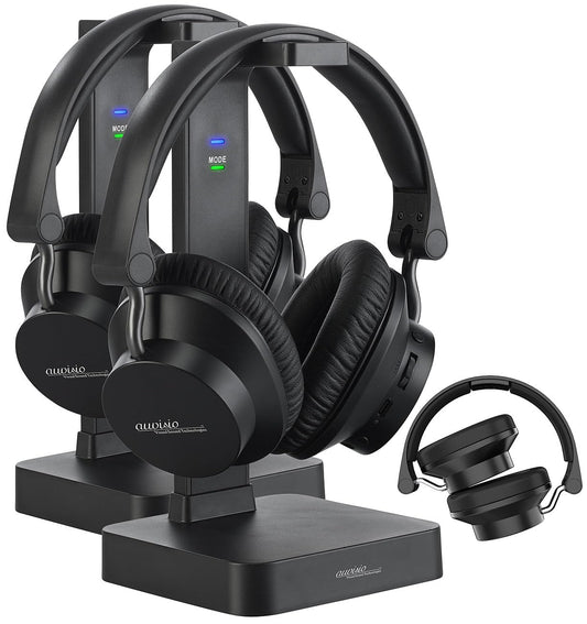 auvisio Digital Wireless Headphones & Hearing Amplifier, 98db TV Mode, Set of 2
