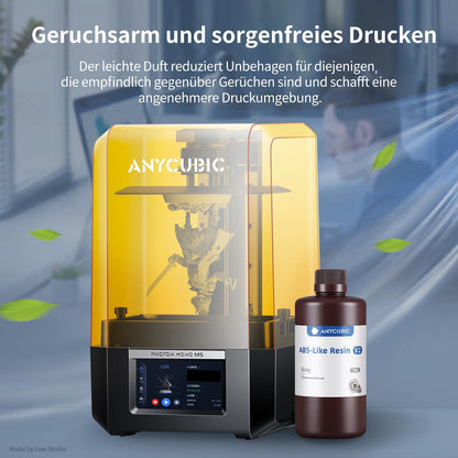 Water Washable ABS-Like Resin V2, ANYCUBIC 3D Printer Resin Odorless, High Hardness and Durability, High Precision 405nm UV-Curing Resin for 4/6/8K LCD/DLP 3D Printers, White 1000g
