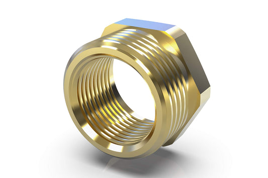 ABA Compression Fitting 15007.265.2 Reducer with Hexagon 2" x 1 1/2", Brass