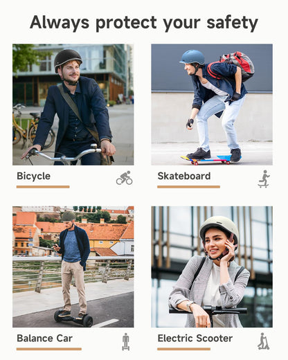 Findway bike helmet for men and women, ideal for city commuting. Provides protection for road cycling, skating, and e-biking with 14 ventilation channels. Adjustable city helmet for a comfortable fit.