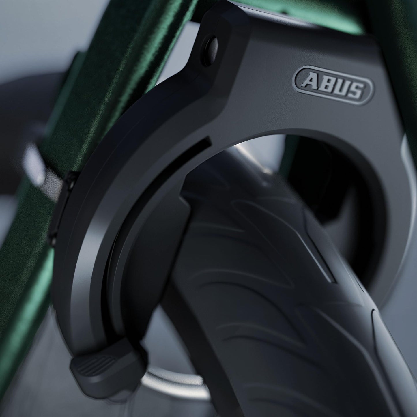 ABUS Frame Lock 6950M XPlus™ Granit™ - for all common bike frames - universally adjustable - anti-theft lock for bicycles - variant NR + 6KS/100 + ST 5950 with chain and saddlebag