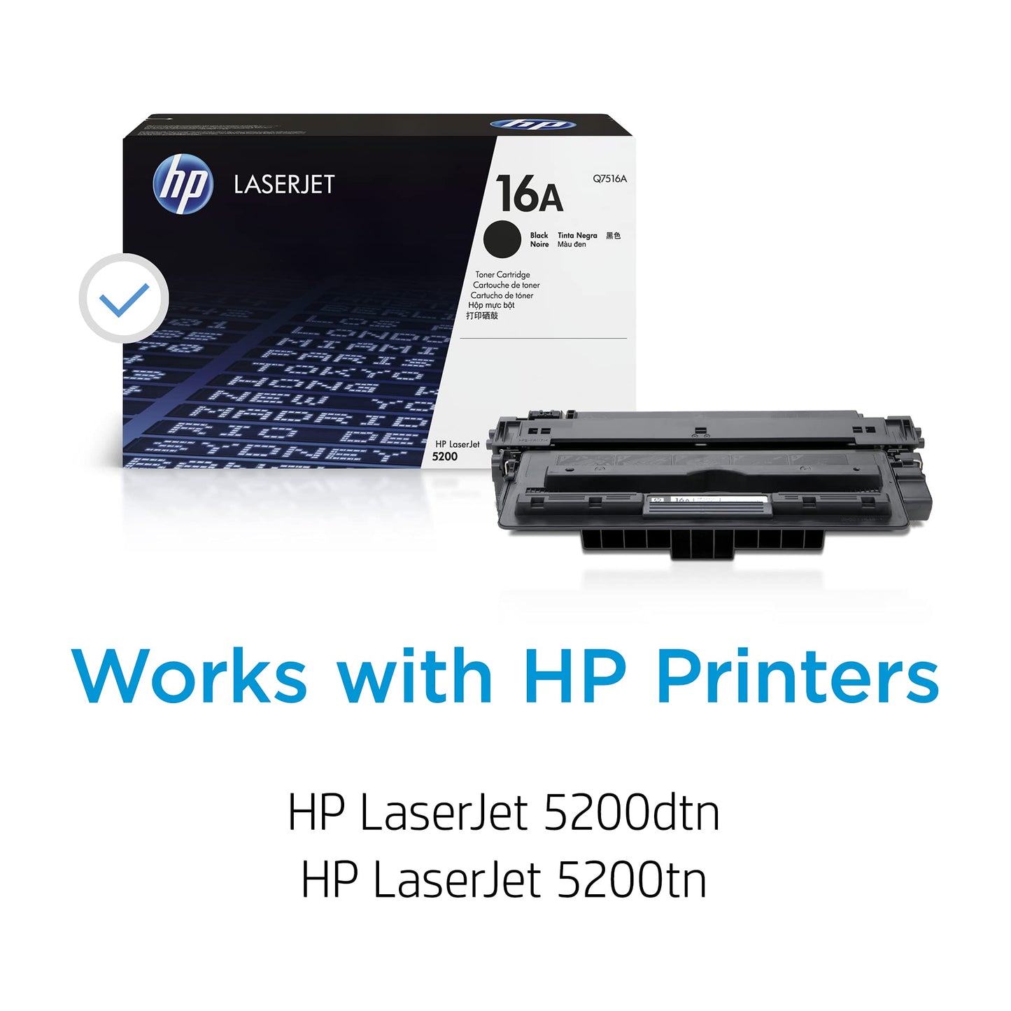 HP 16A (Q7516A) Black Original Toner for HP LaserJet 5200, 42 X 12 X 20 CM